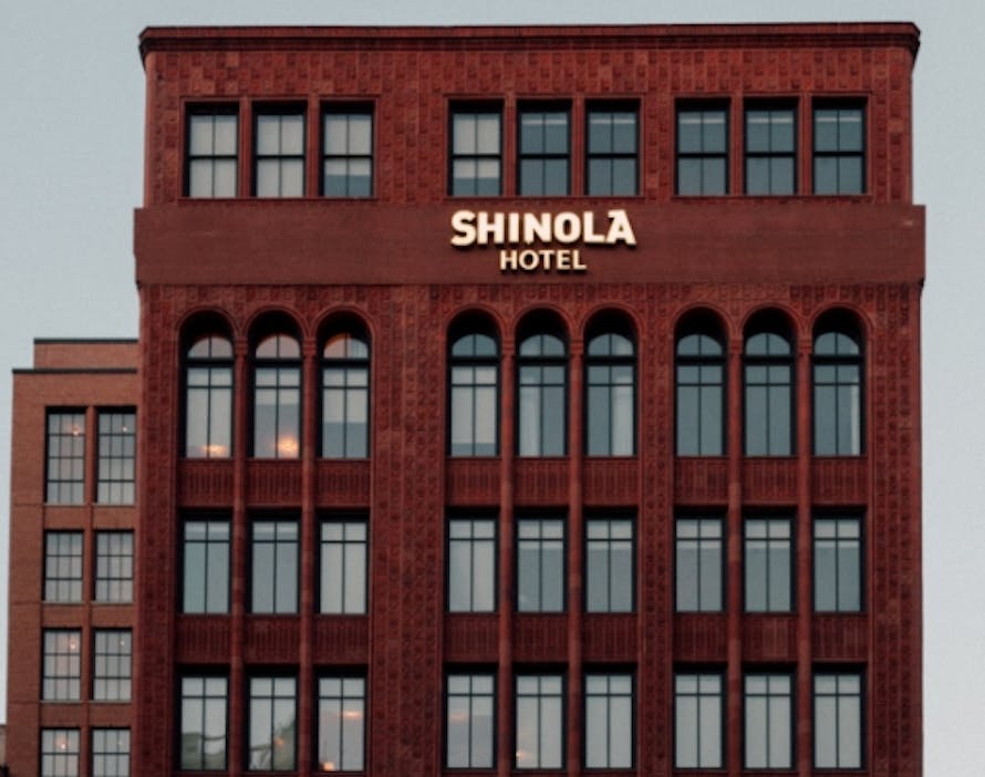 Exterior of the Shinola Hotel