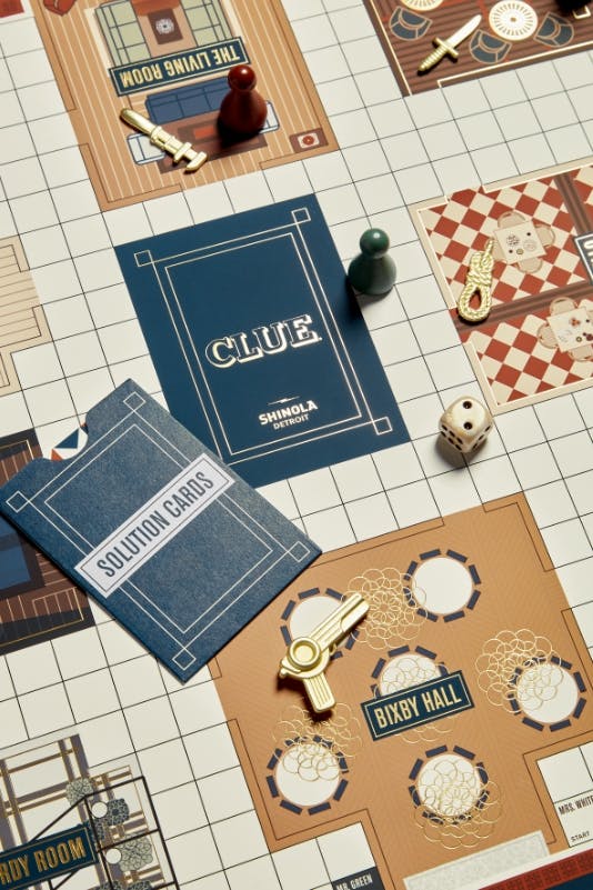 Detail shot of the game board