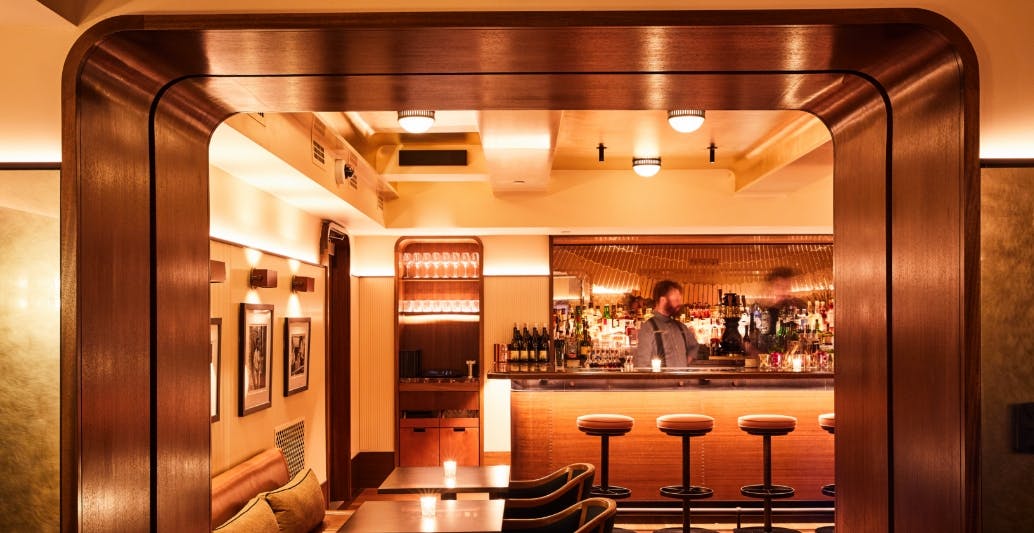 The evening bar at the Shinola Hotel